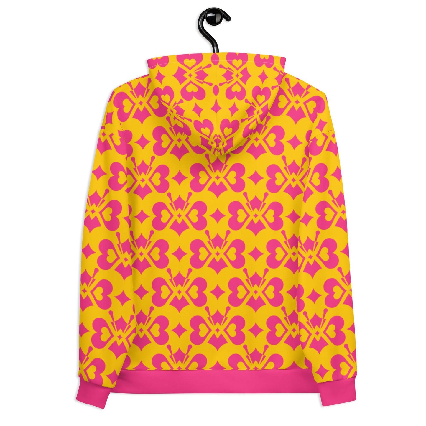 LOVE BUTTERFLY yellow pink - Hoodie | SHALMIAK