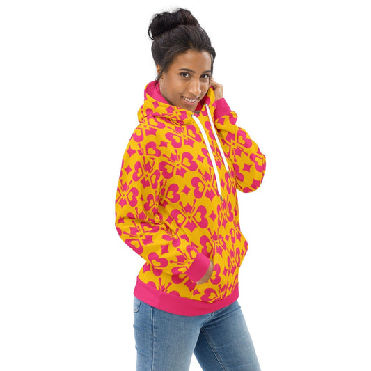 LOVE BUTTERFLY yellow pink - Hoodie | SHALMIAK