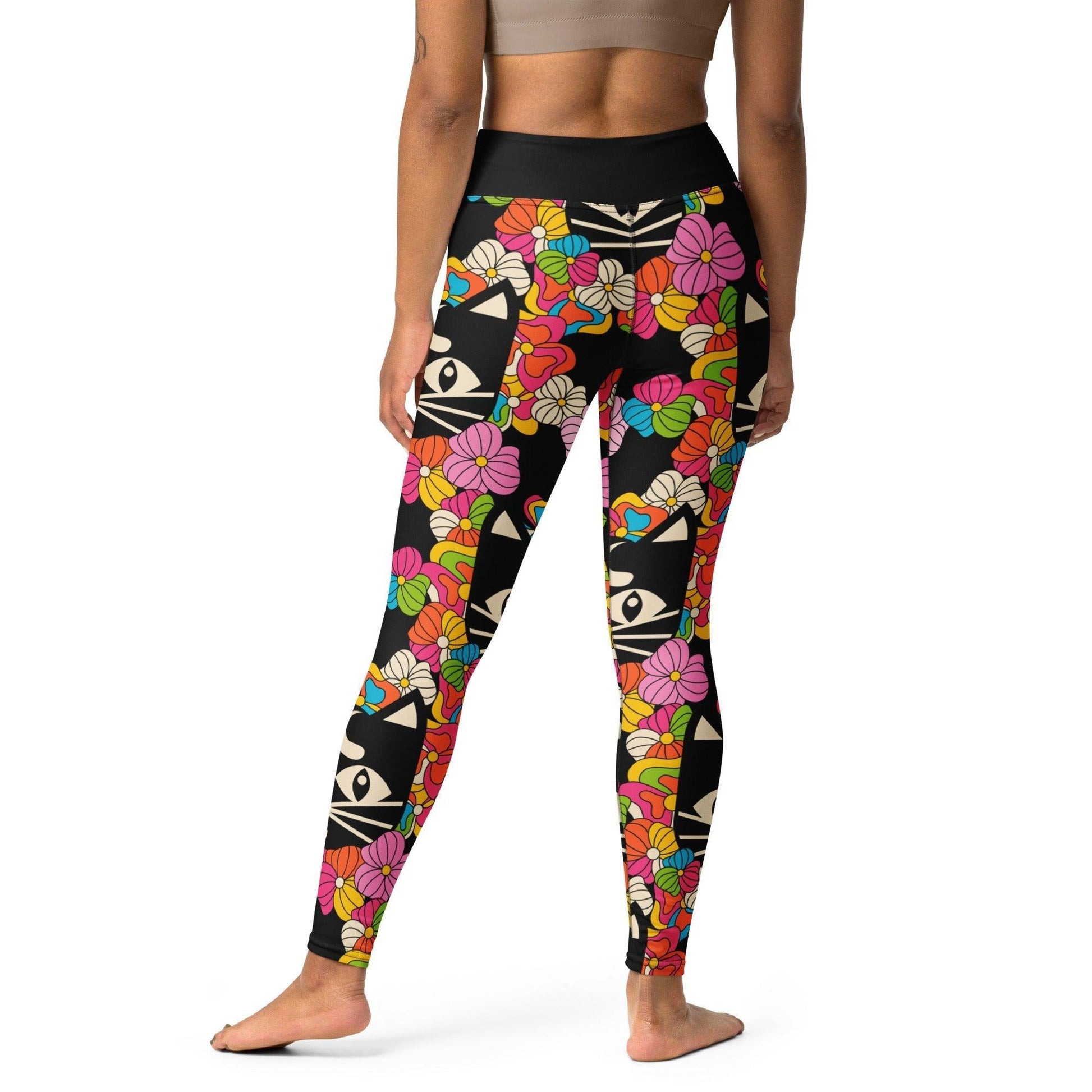 MAGICAT black -2- Yoga Leggings | SHALMIAK