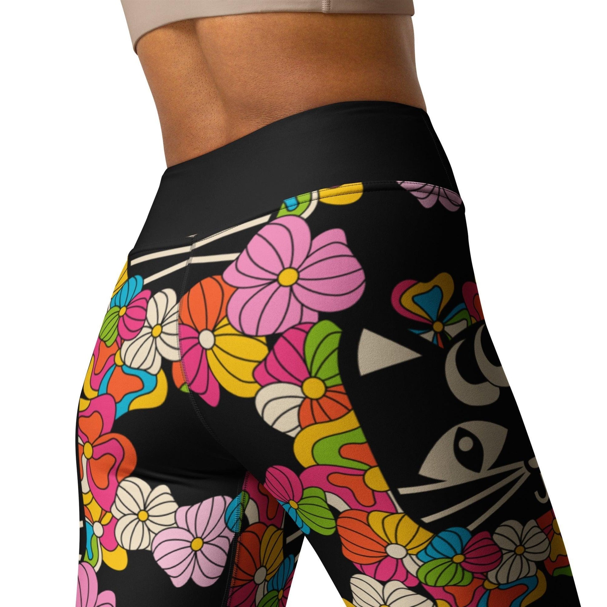 MAGICAT black -2- Yoga Leggings | SHALMIAK