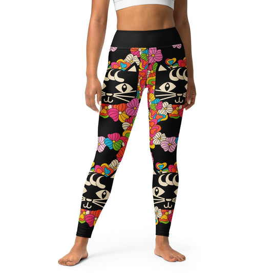 MAGICAT black -2- Yoga Leggings | SHALMIAK