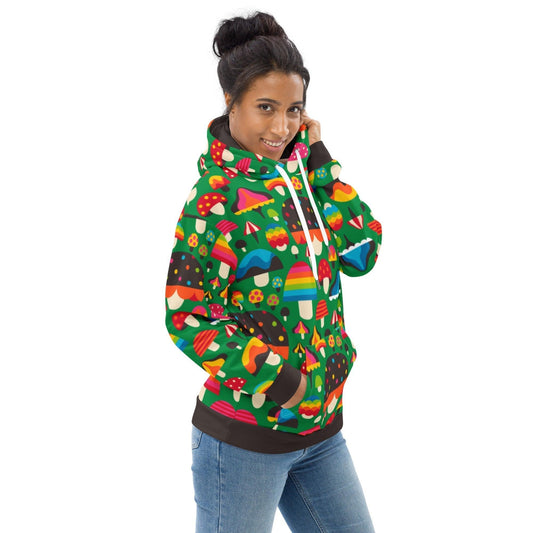 MUSHROOM MANIA green - Hoodie | SHALMIAK