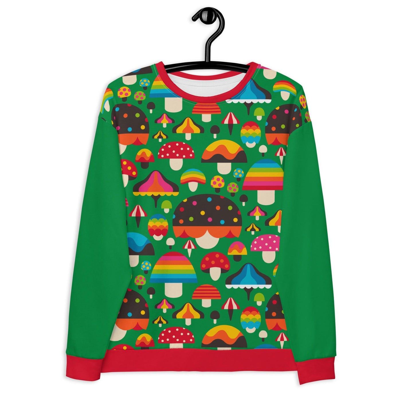 MUSHROOM MANIA green - Sweatshirt | SHALMIAK