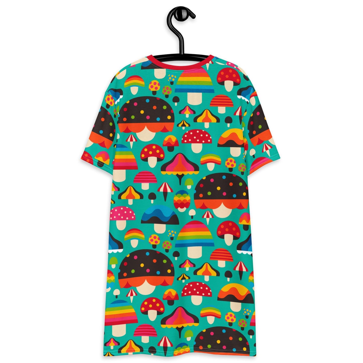 MUSHROOM MANIA mint - T-Shirt Dress | SHALMIAK