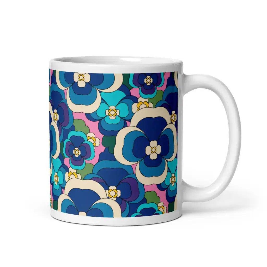 PANSY FANTASY blue pink - Mug | SHALMIAK