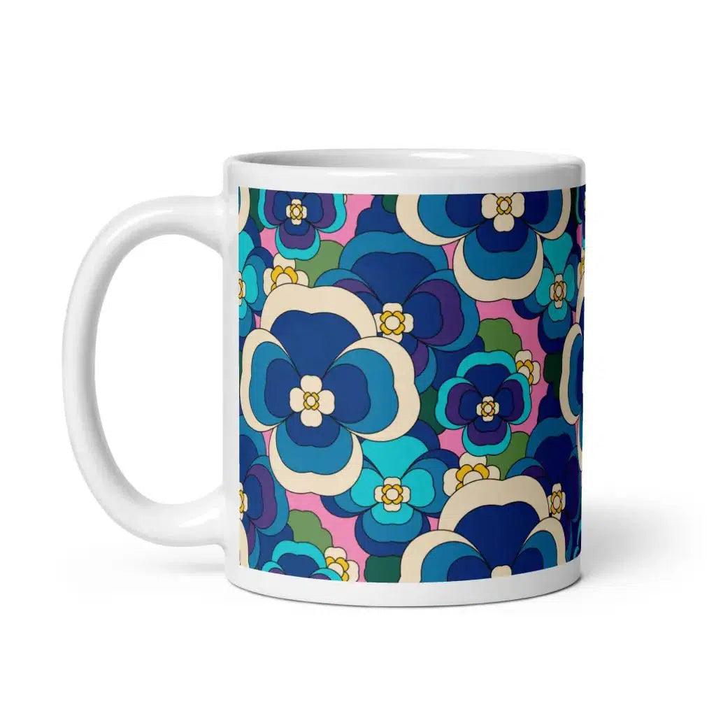 PANSY FANTASY blue pink - Mug | SHALMIAK