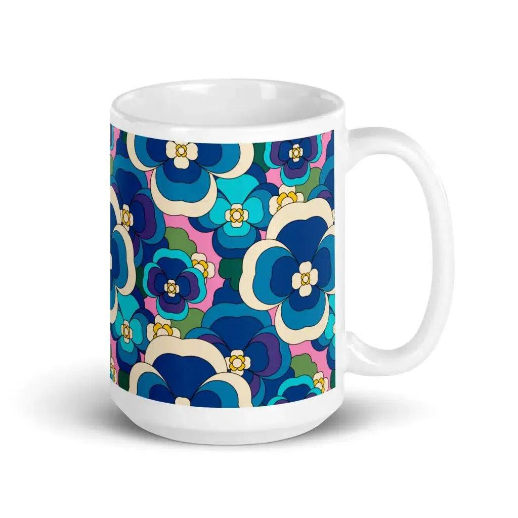 PANSY FANTASY blue pink - Mug | SHALMIAK