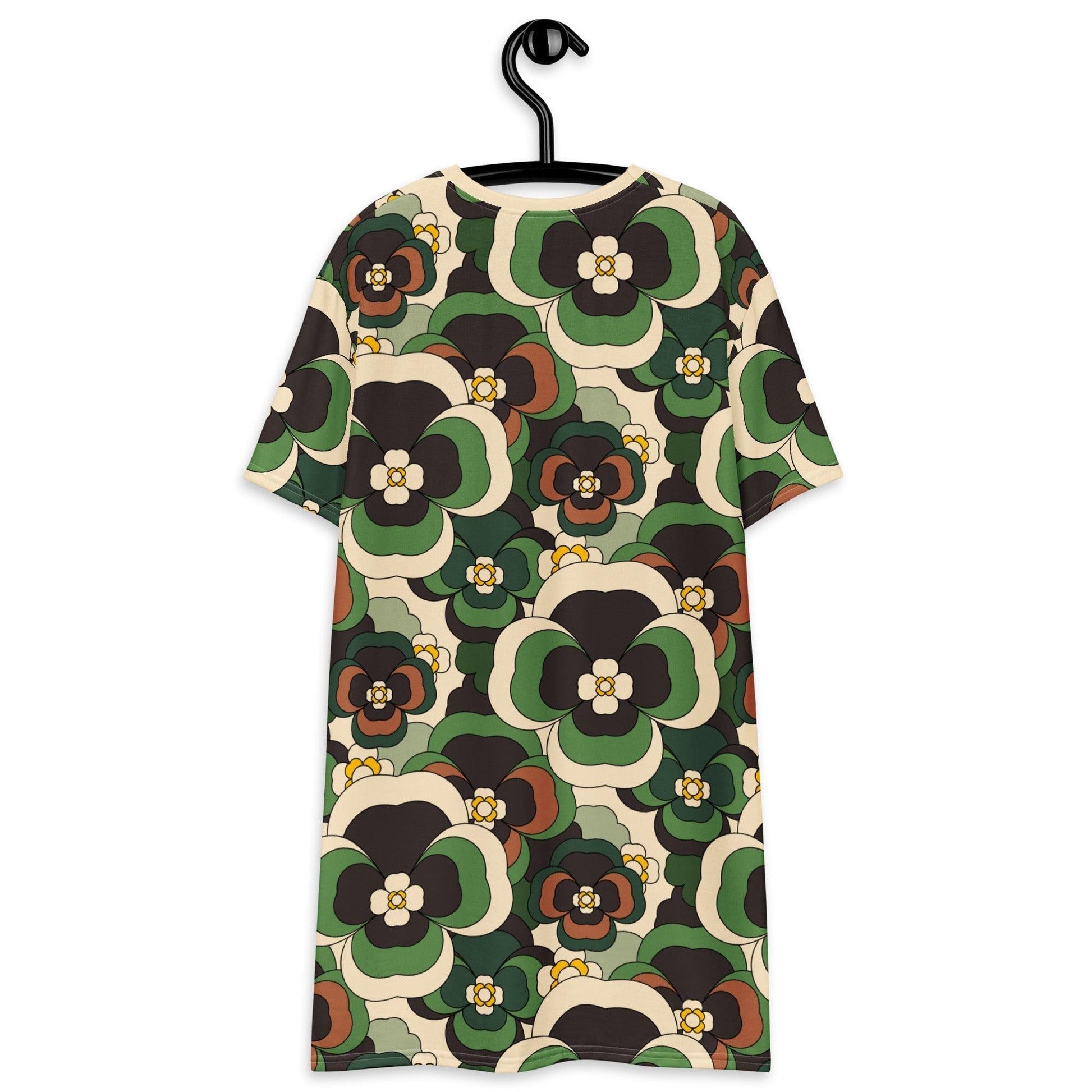 PANSY FANTASY green - T-Shirt Dress | SHALMIAK