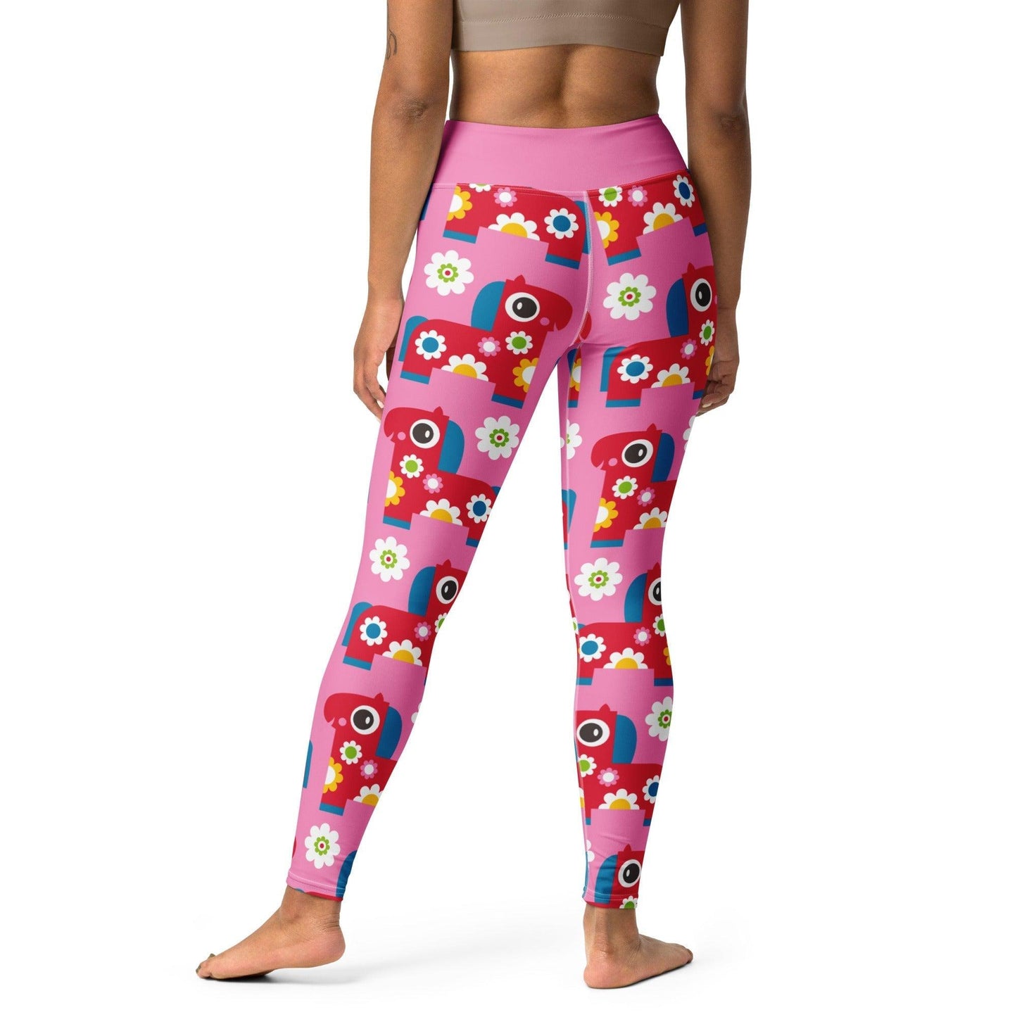 PONY BLOOM pink -2- Yoga Leggings | SHALMIAK