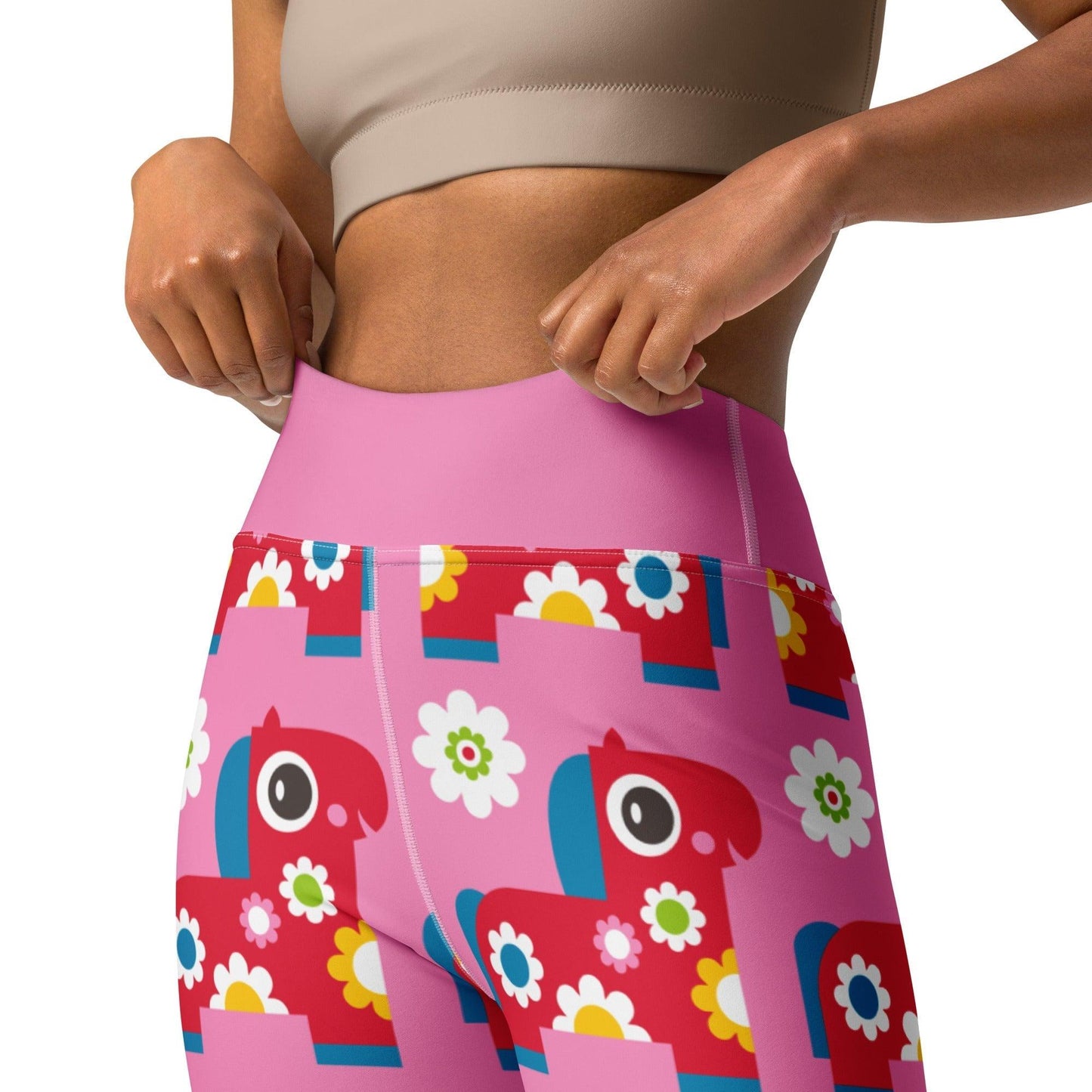 PONY BLOOM pink -2- Yoga Leggings | SHALMIAK