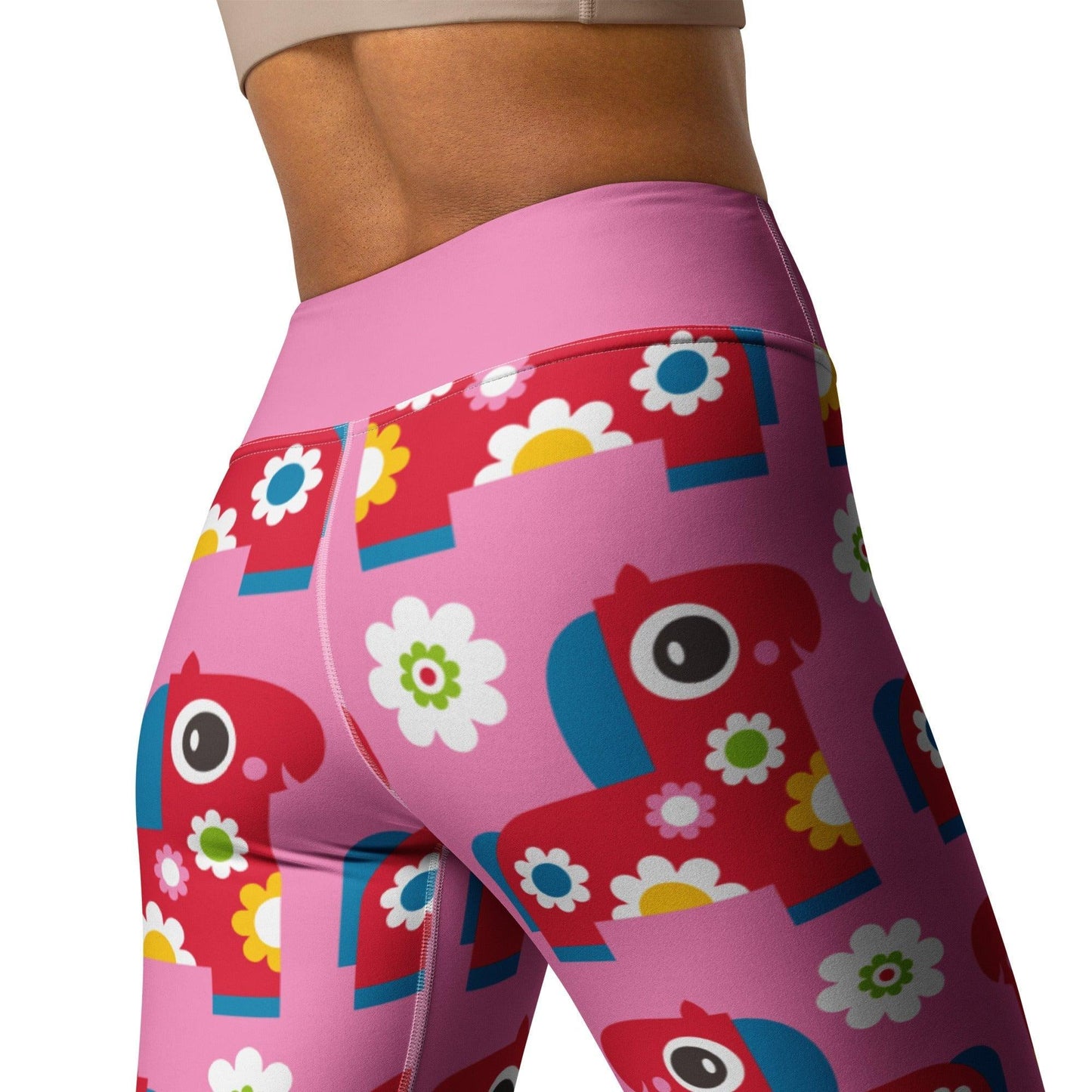 PONY BLOOM pink -2- Yoga Leggings | SHALMIAK