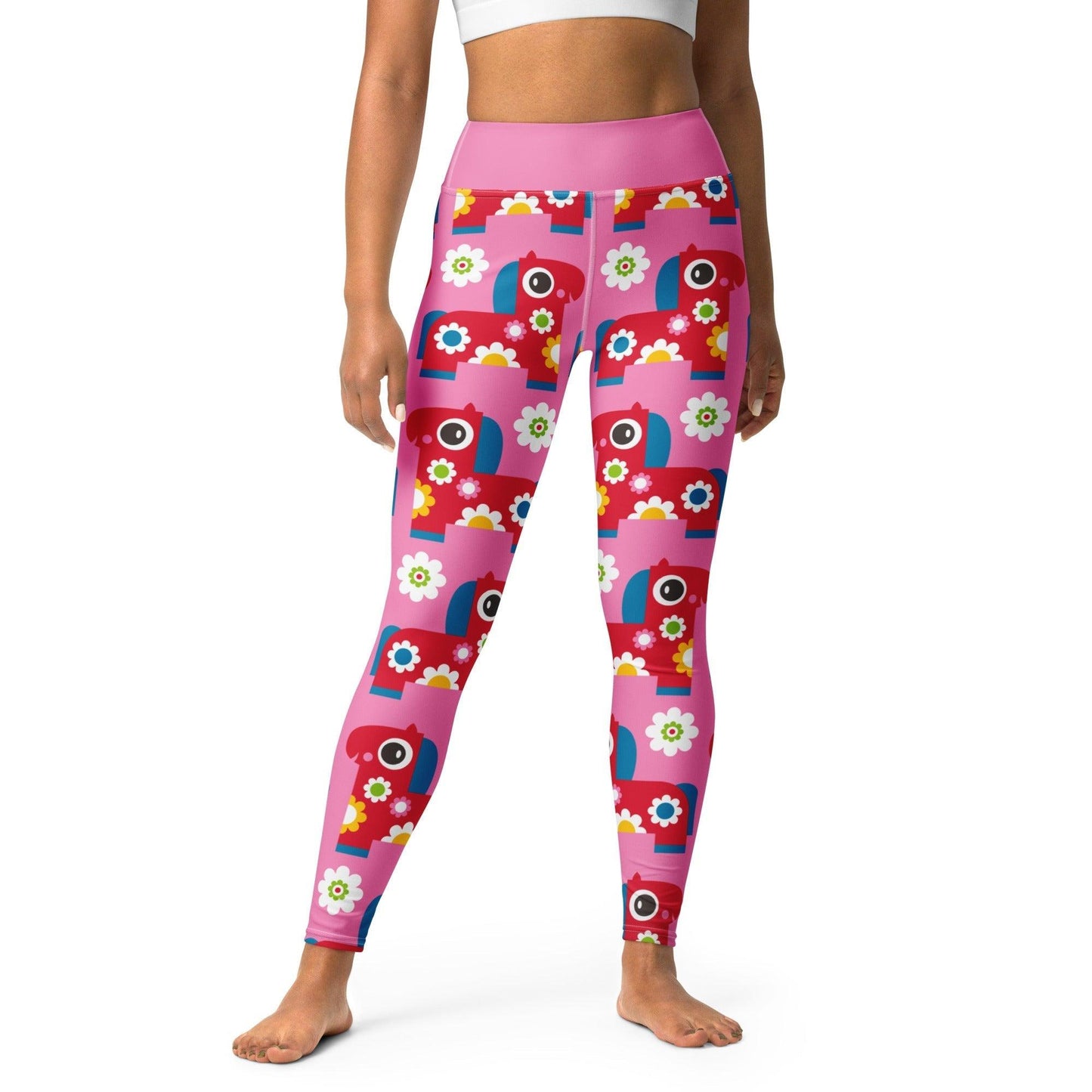 PONY BLOOM pink -2- Yoga Leggings | SHALMIAK