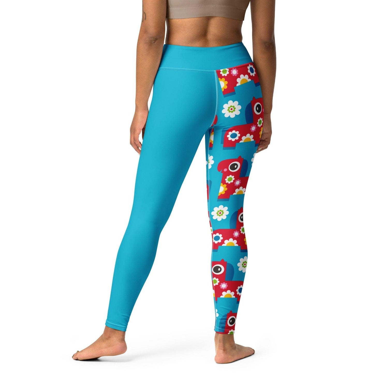 PONY BLOOM turquoise - Yoga Leggings | SHALMIAK