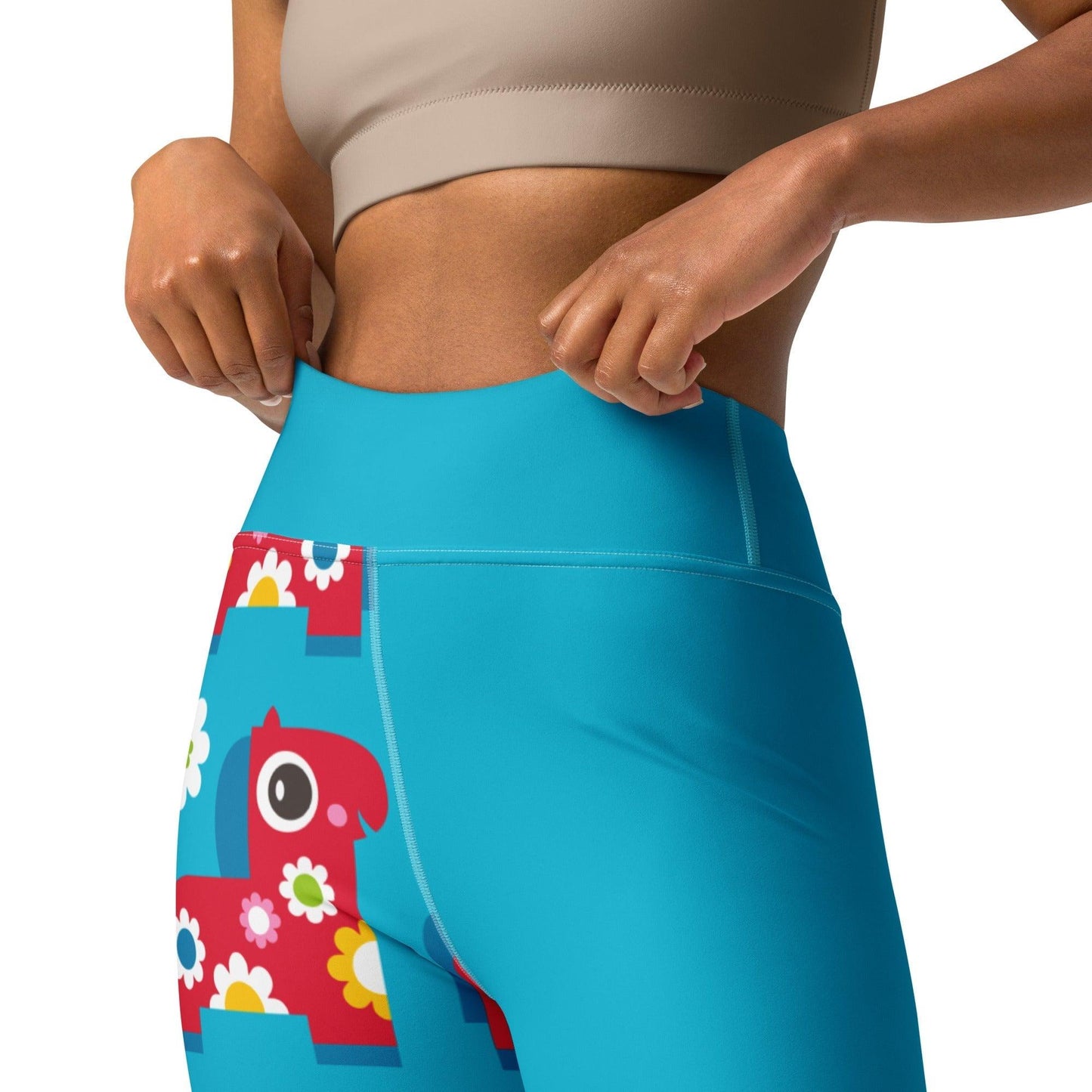 PONY BLOOM turquoise - Yoga Leggings | SHALMIAK