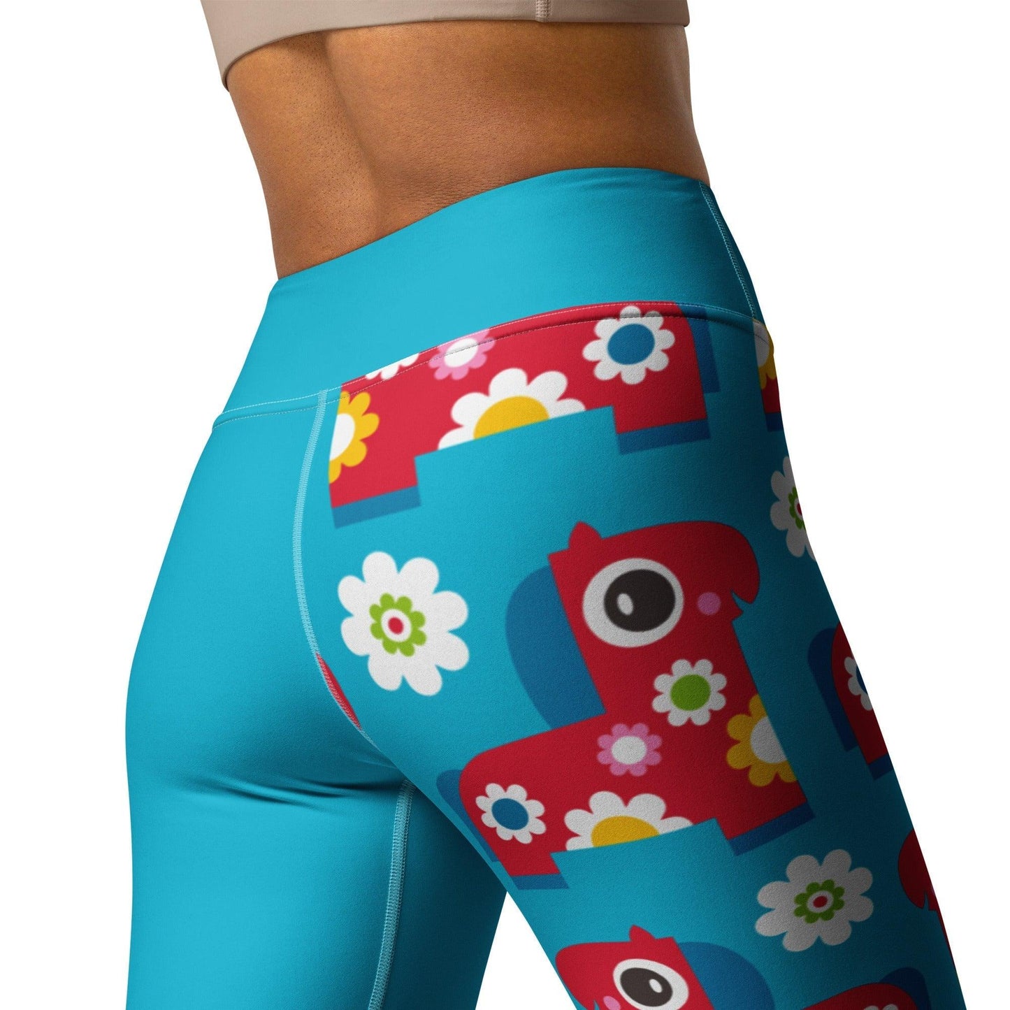 PONY BLOOM turquoise - Yoga Leggings | SHALMIAK