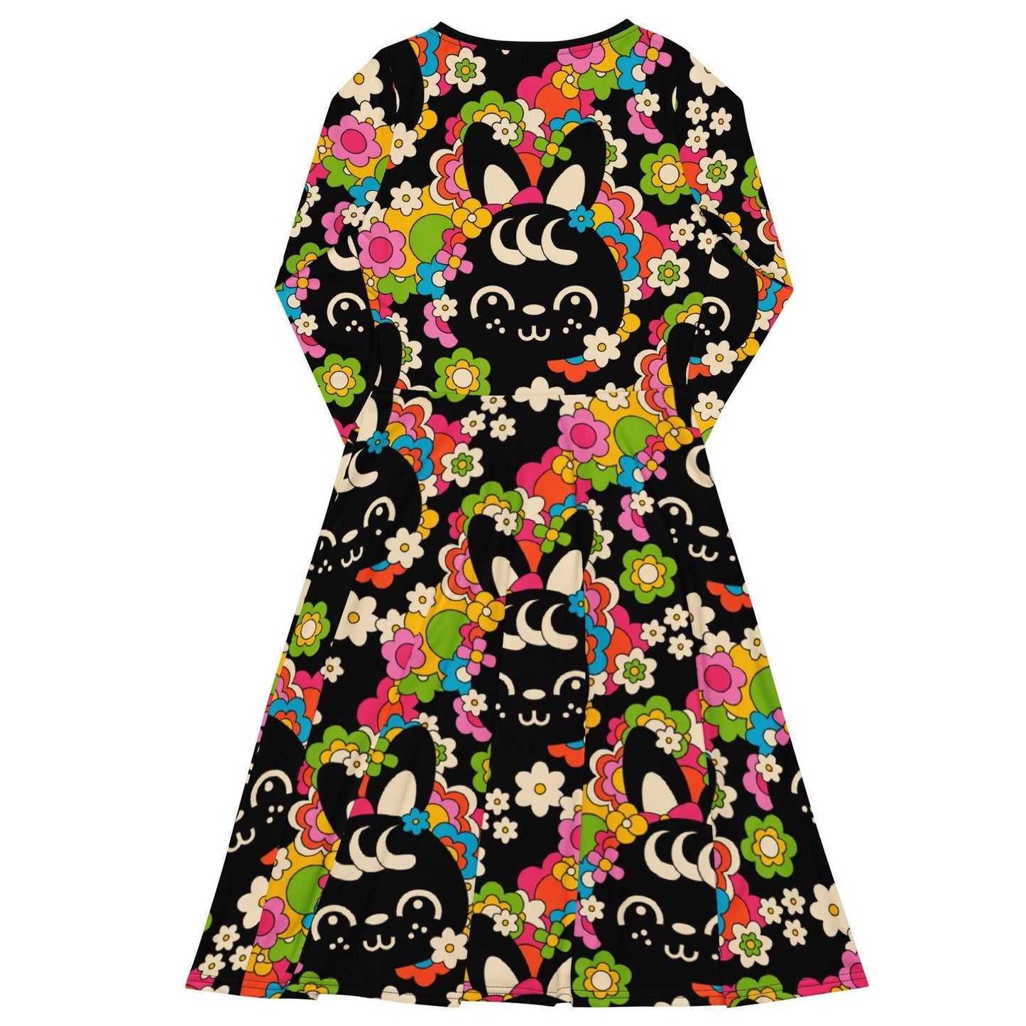 POPBUNNY black - Midi Dress With Pockets | SHALMIAK