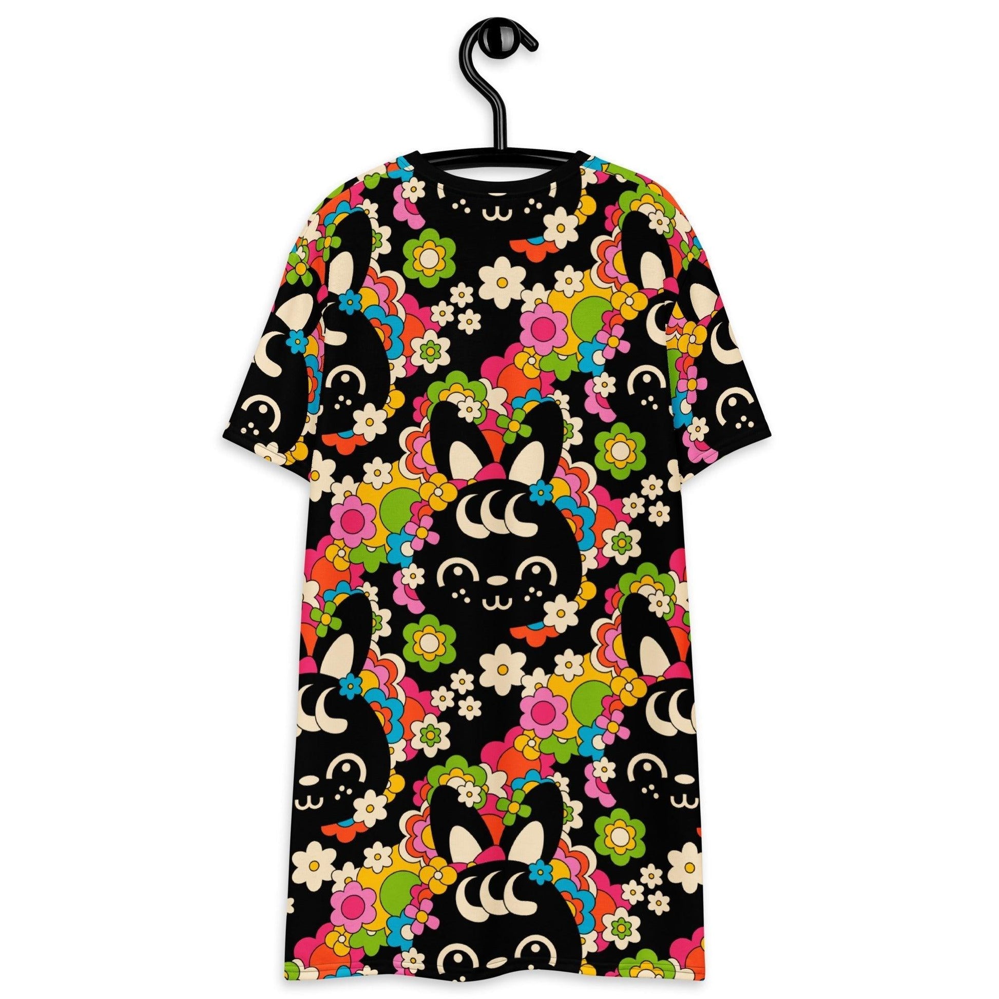 POPBUNNY black - T-Shirt Dress | SHALMIAK