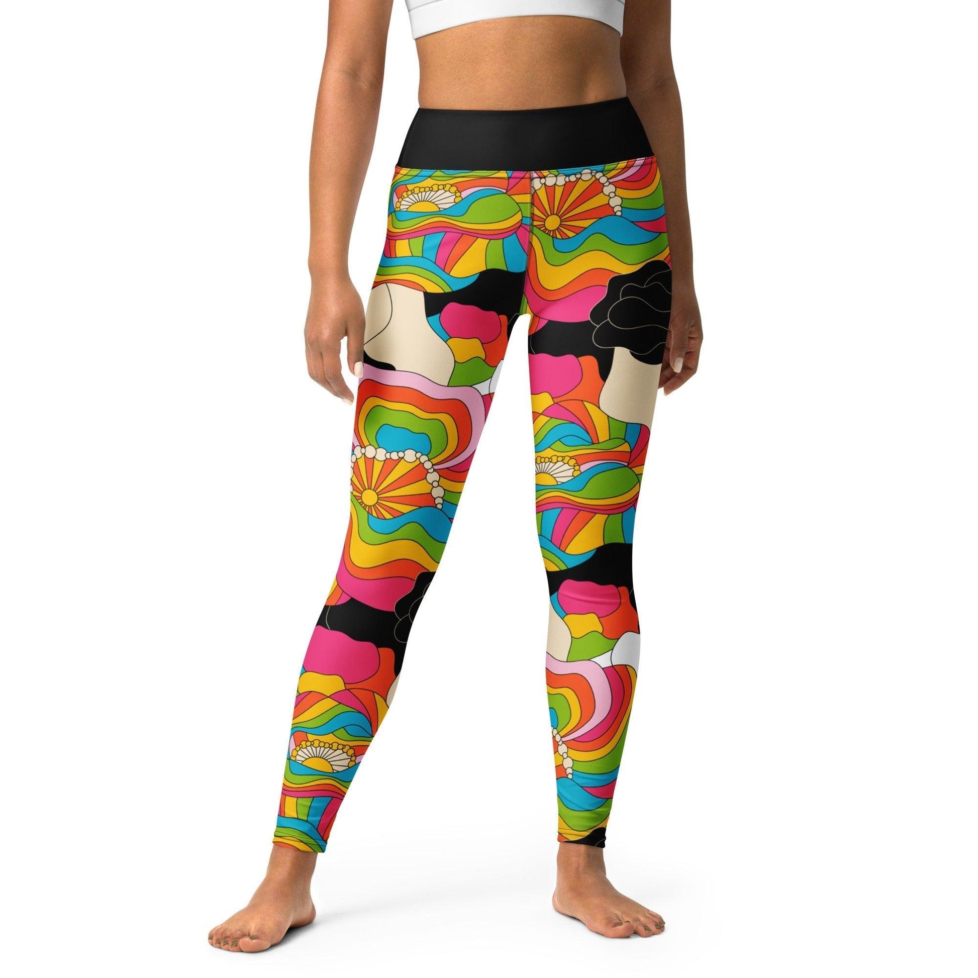 RAINBOW POPPY -2- Yoga Leggings | SHALMIAK