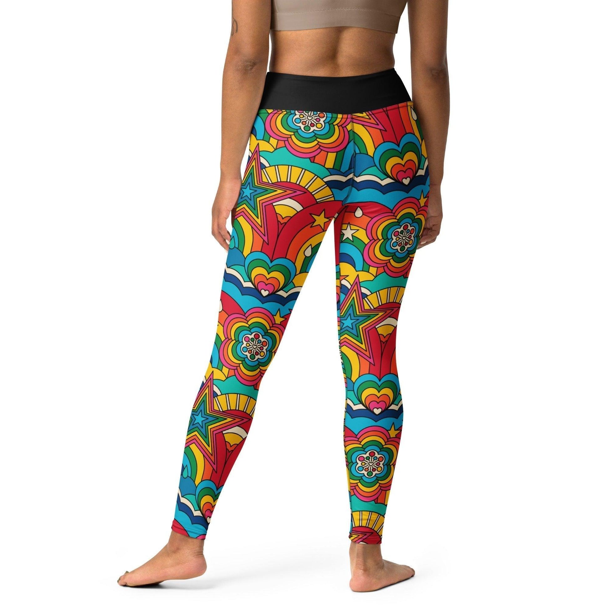 RAINBOW RAVE -2- Yoga Leggings | SHALMIAK