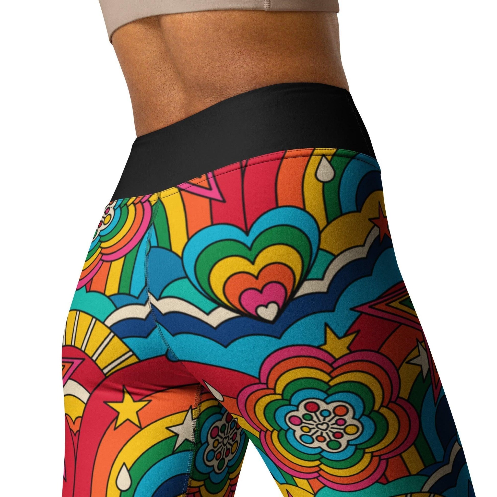 RAINBOW RAVE -2- Yoga Leggings | SHALMIAK
