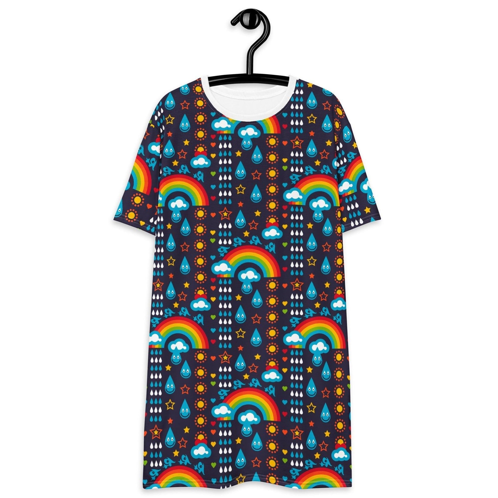 RAINBOWPHANT blue - T-Shirt Dress | SHALMIAK