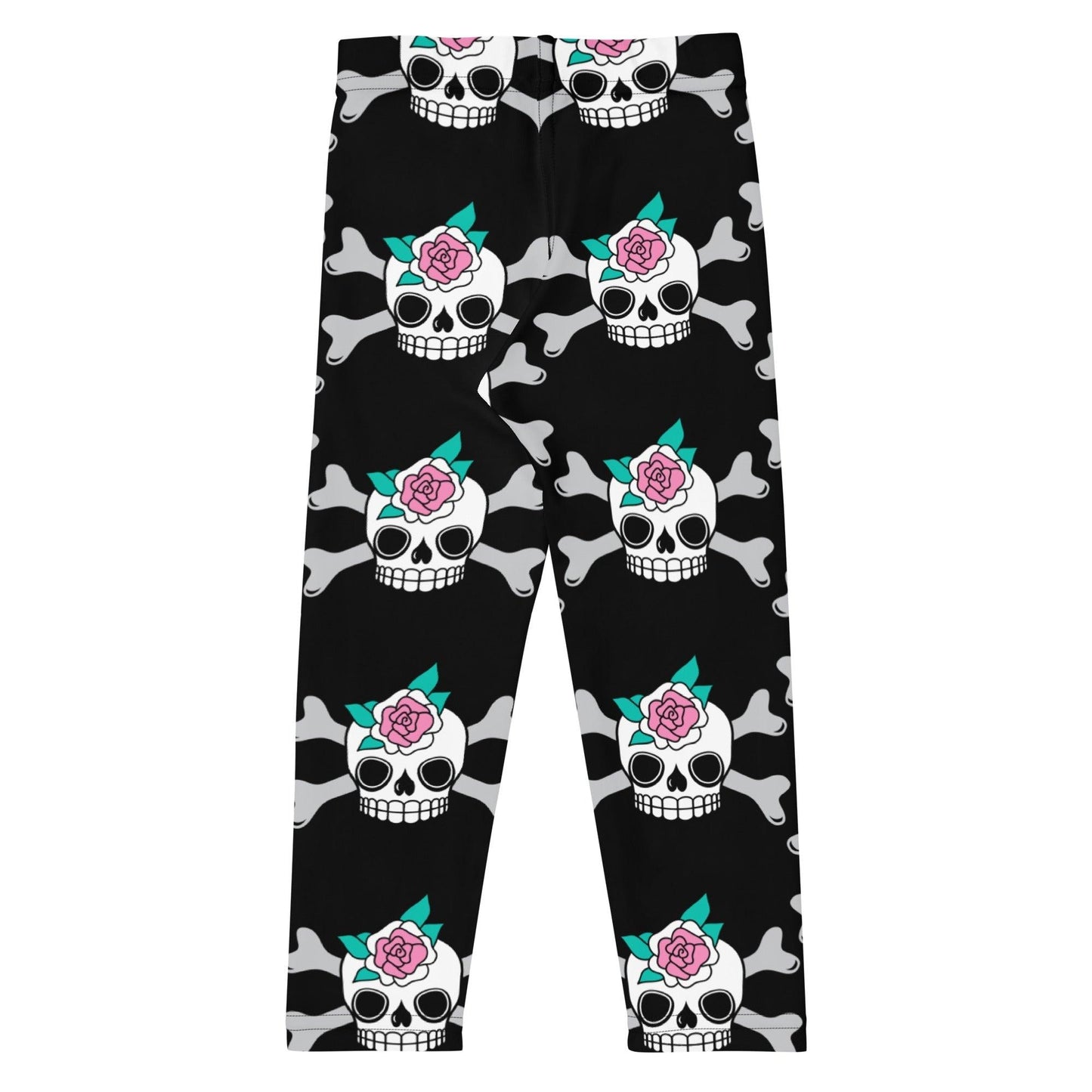 SKULLROSE black -2- Kids' Leggings | SHALMIAK