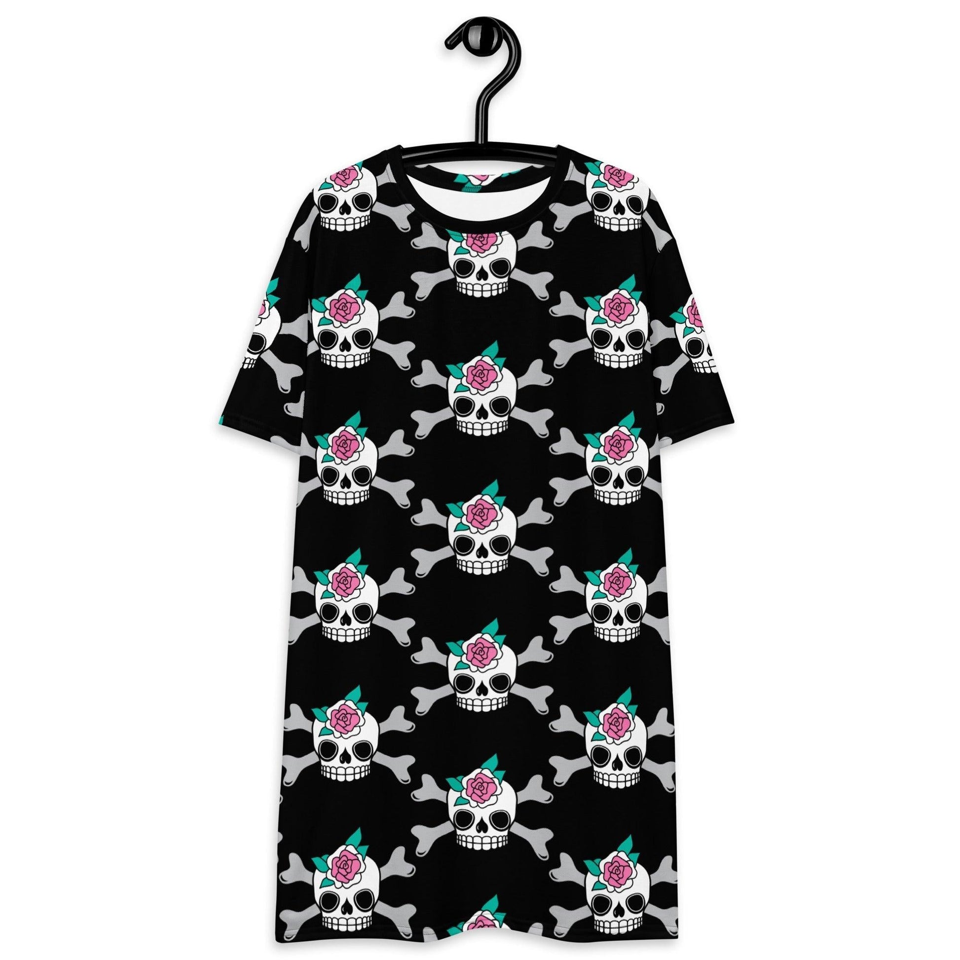 SKULLROSE black - T-Shirt Dress