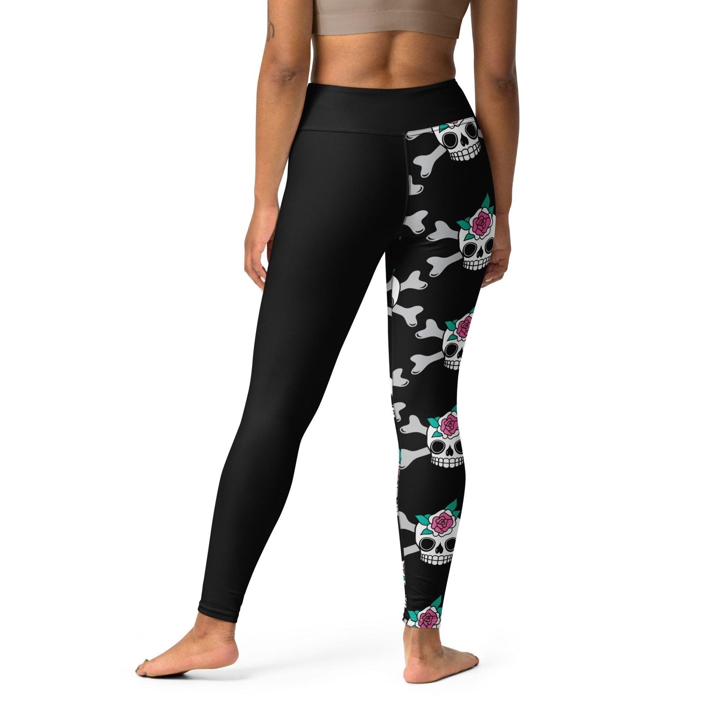 SKULLROSE black - Yoga Leggings | SHALMIAK