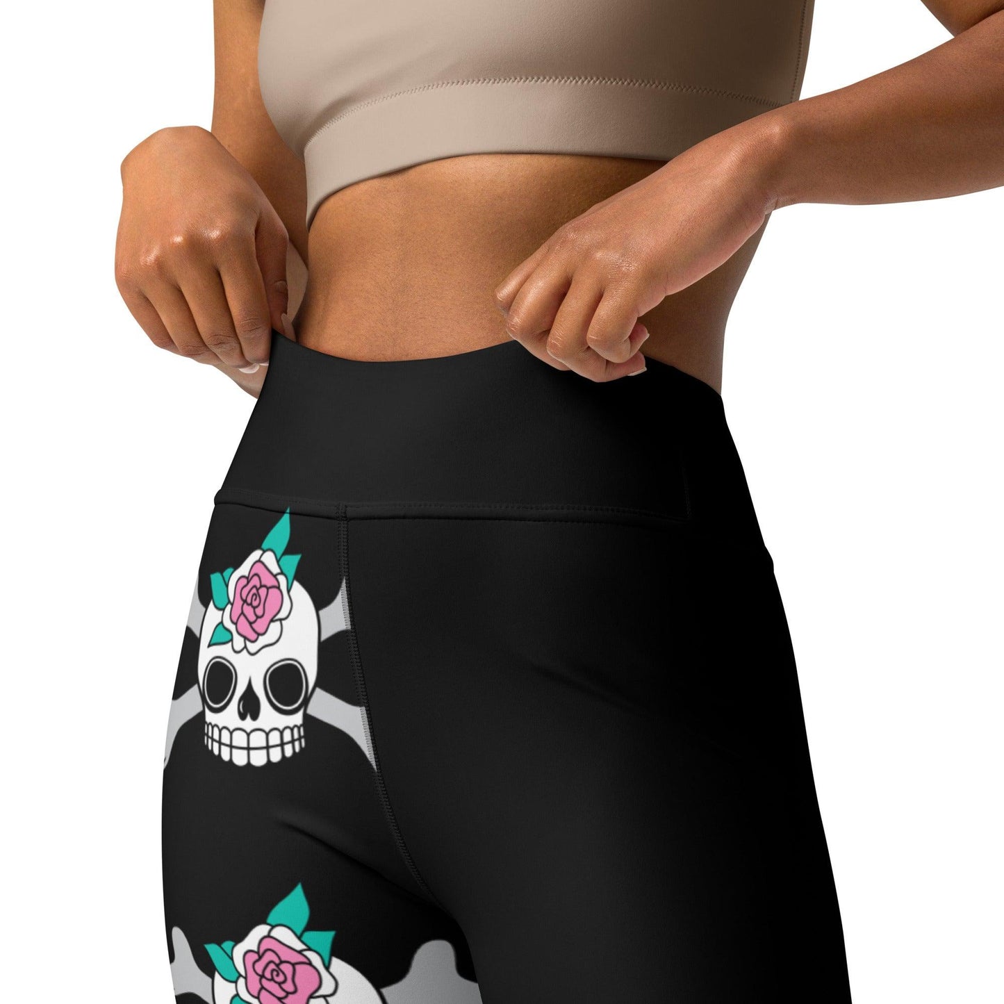 SKULLROSE black - Yoga Leggings | SHALMIAK