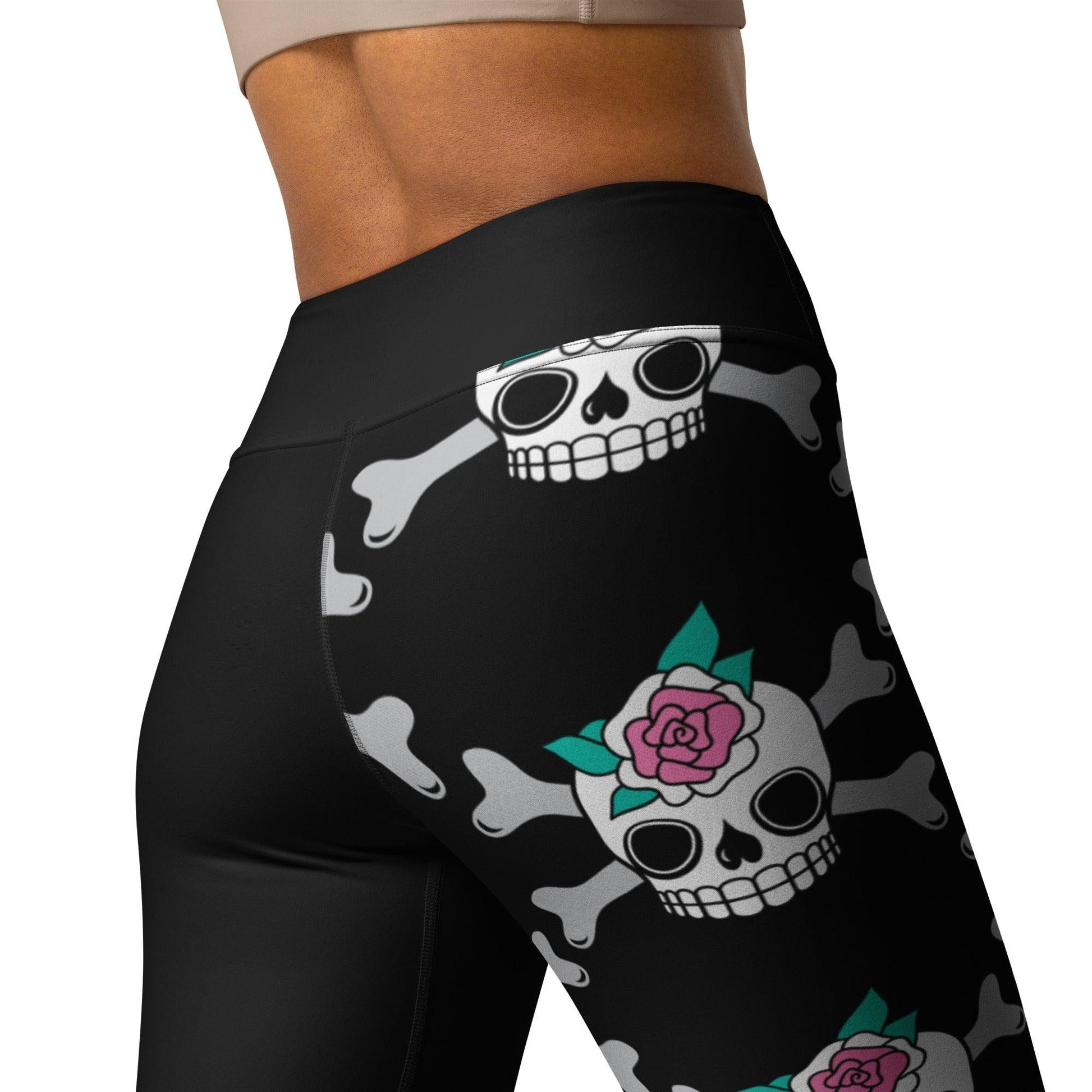 SKULLROSE black - Yoga Leggings | SHALMIAK