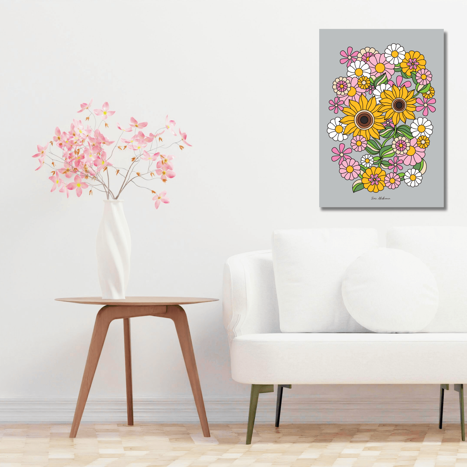 DIGITAL WALL ART - SUNDANCE grey | SHALMIAK