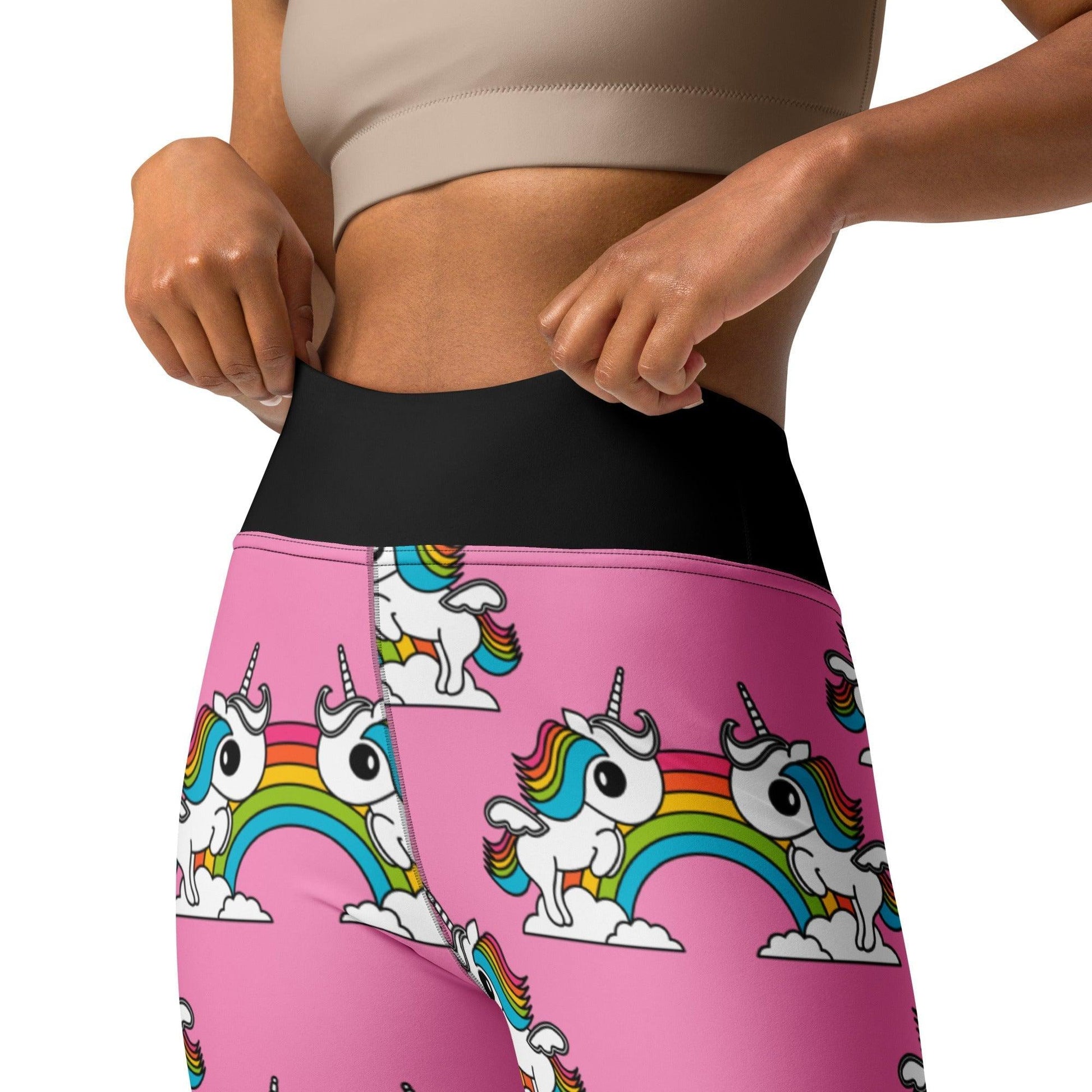 UNIQUE pink -2- Yoga Leggings | SHALMIAK