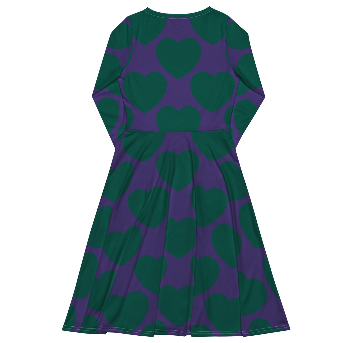 ELLIE LOVE green purple - Midi Dress With Pockets