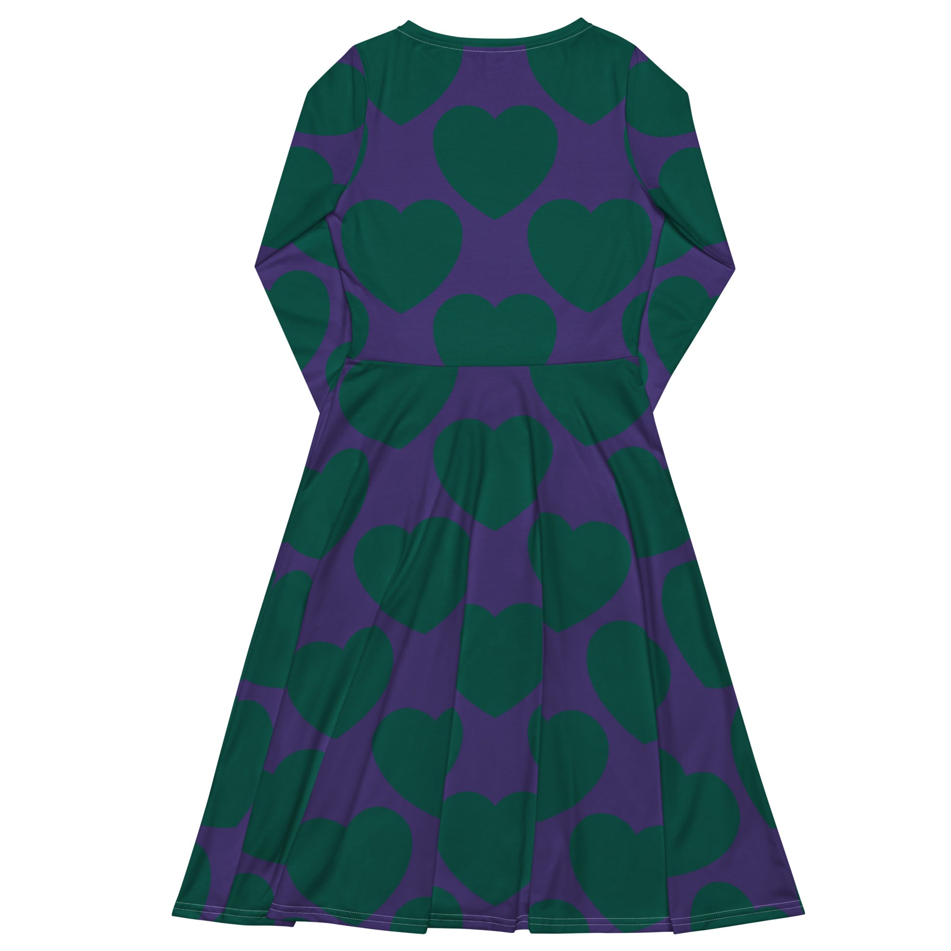 ELLIE LOVE green purple - Midi Dress With Pockets