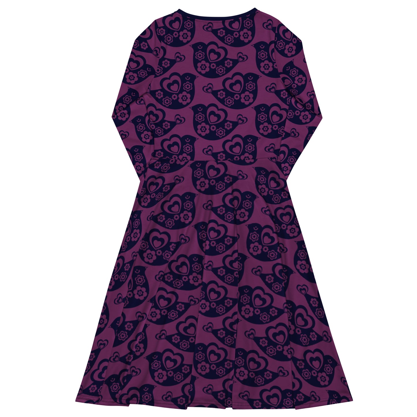 TWEET LOVE plum - Midi Dress With Pockets