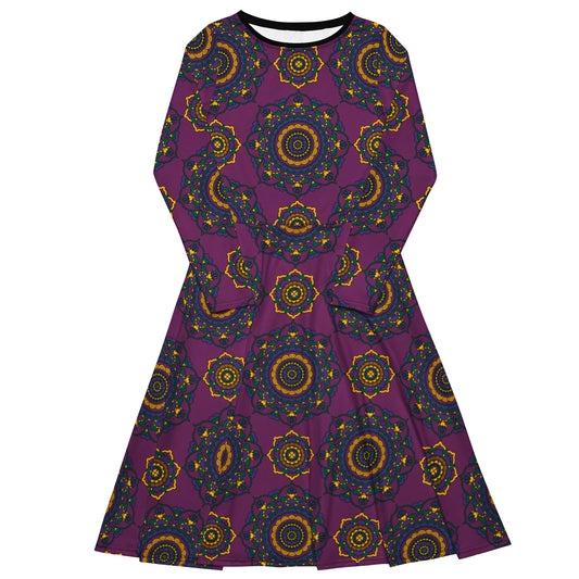FOREVERMORE plum - Midi Dress With Pockets