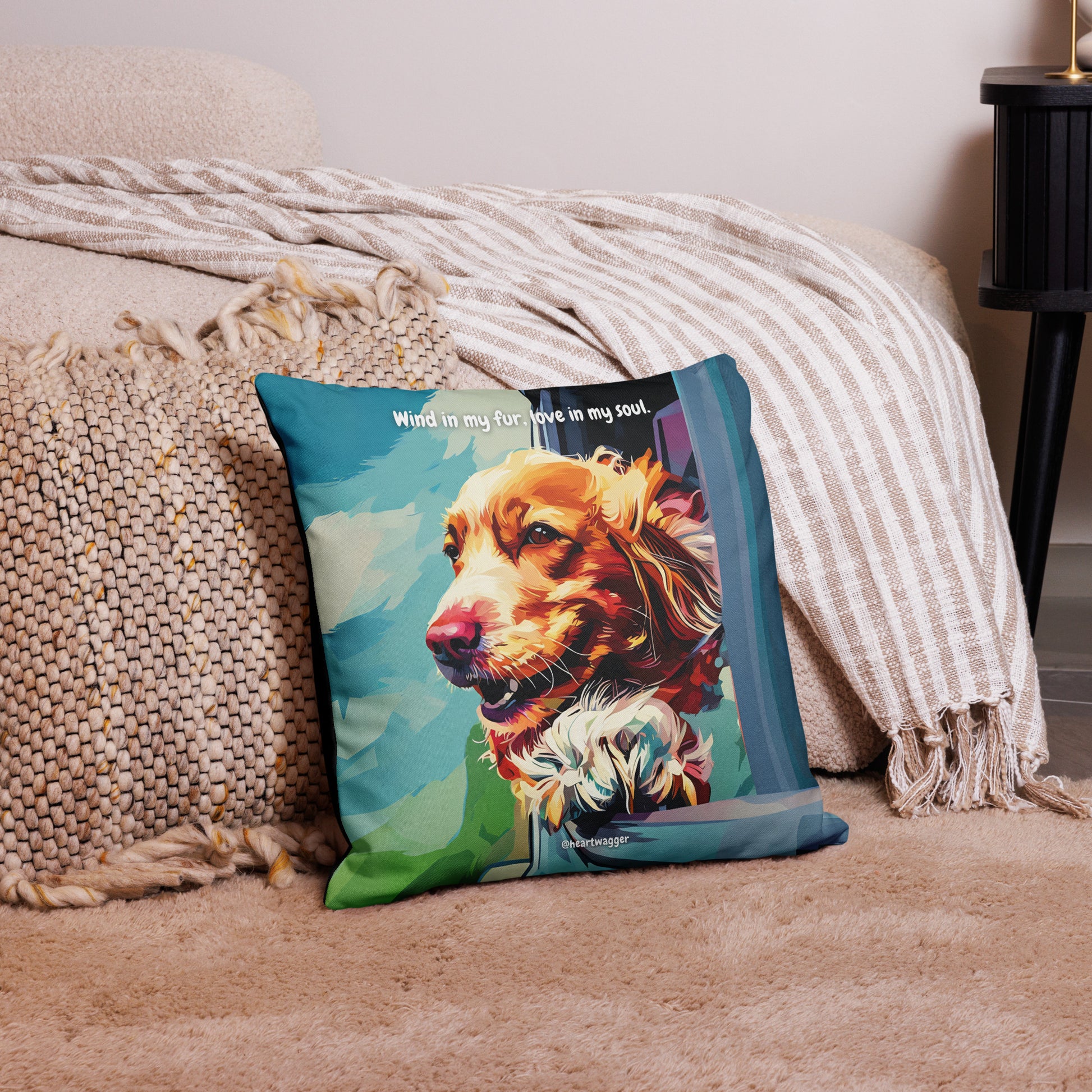 Pillow Case - Wind in my fur, love in my soul | SHALMIAK