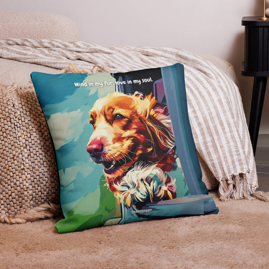 Pillow Case - Wind in my fur, love in my soul | SHALMIAK