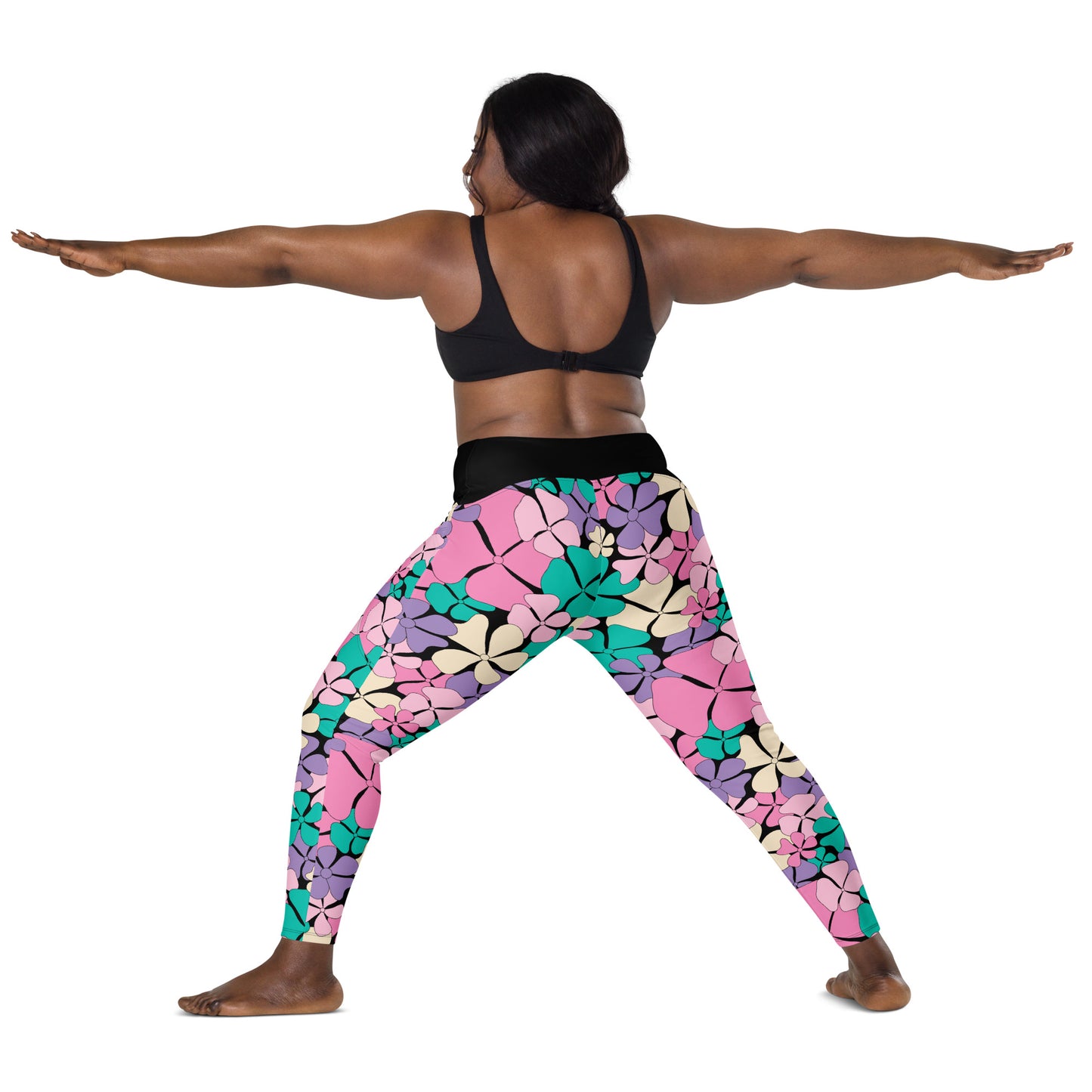 ADELIE pink mint - Leggings With Pockets
