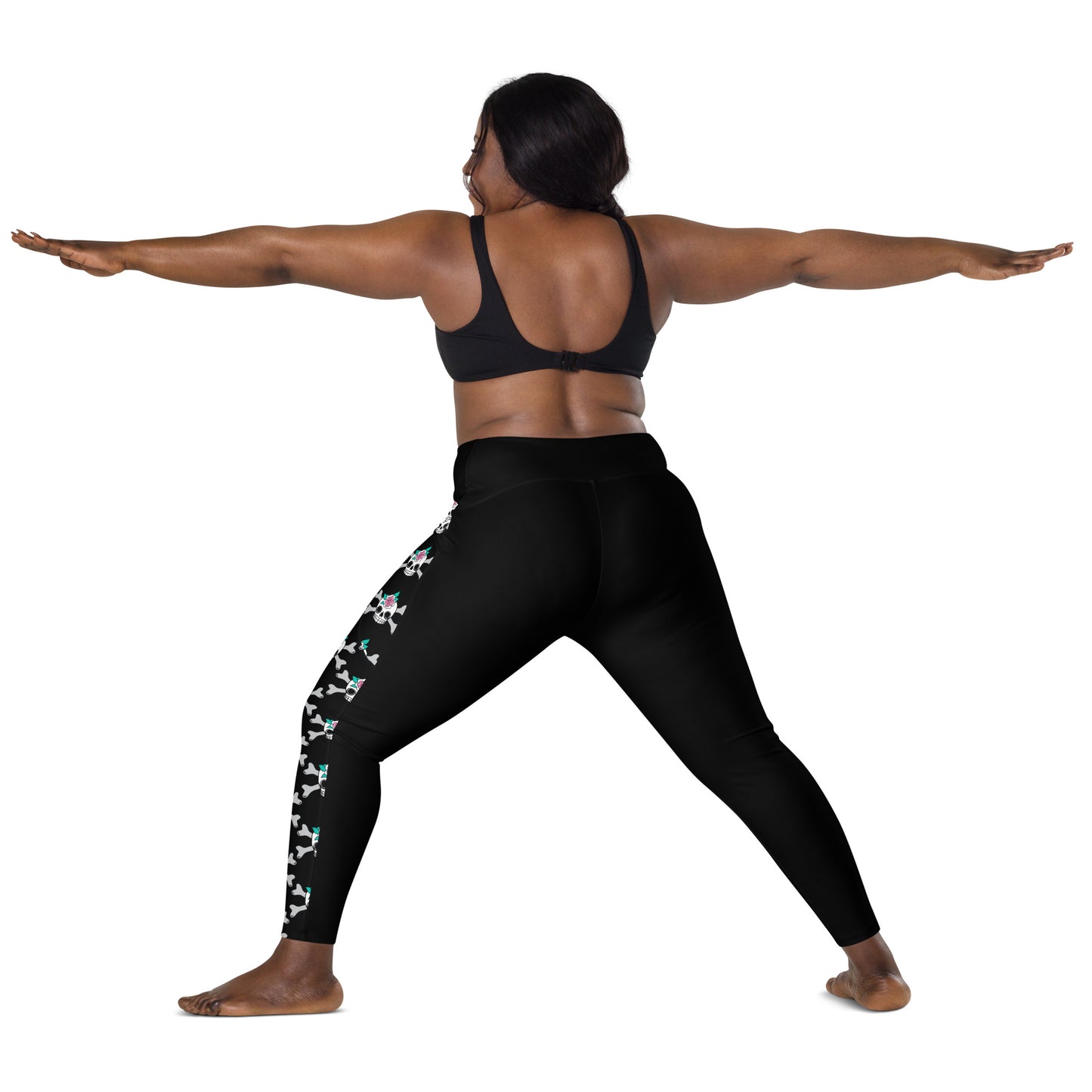 SKULLROSE black - Leggings With Pockets