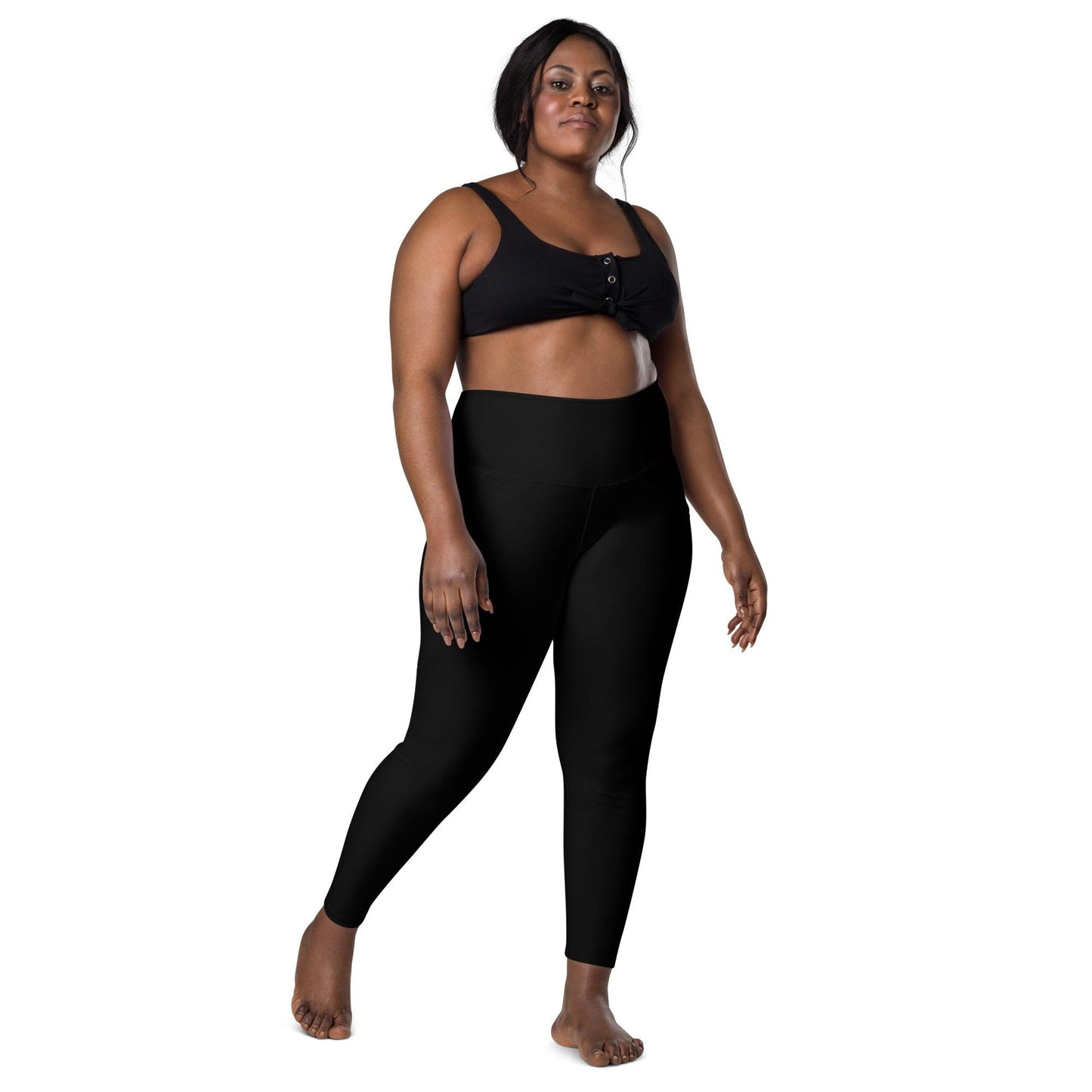 BLACK - Leggings With Pockets | SHALMIAK