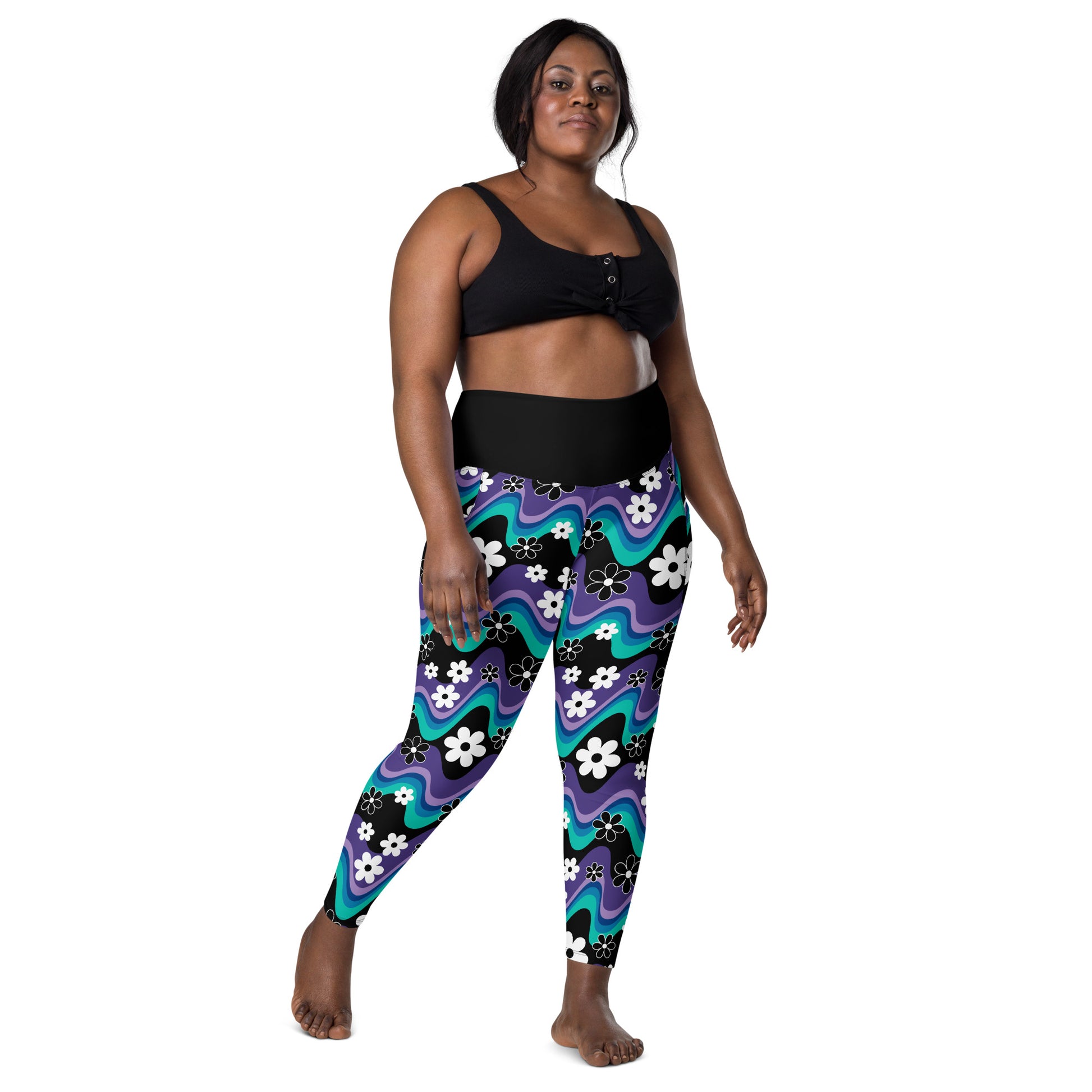 FLORA RAVE purple - Leggings With Pockets