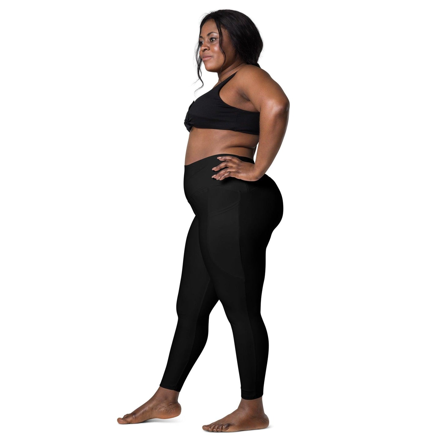 BLACK - Leggings With Pockets | SHALMIAK