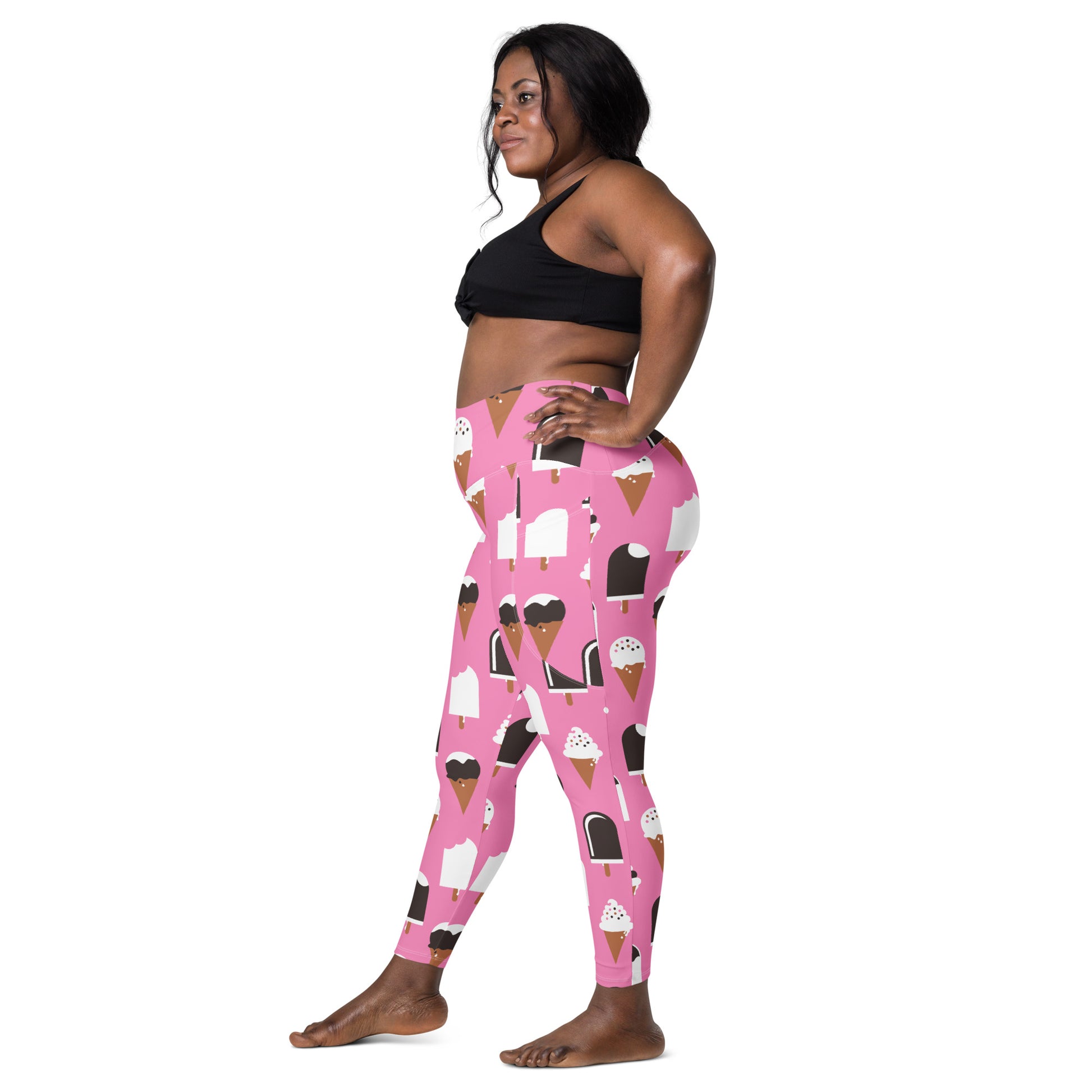 JÄDE pink - Leggings with pockets | SHALMIAK