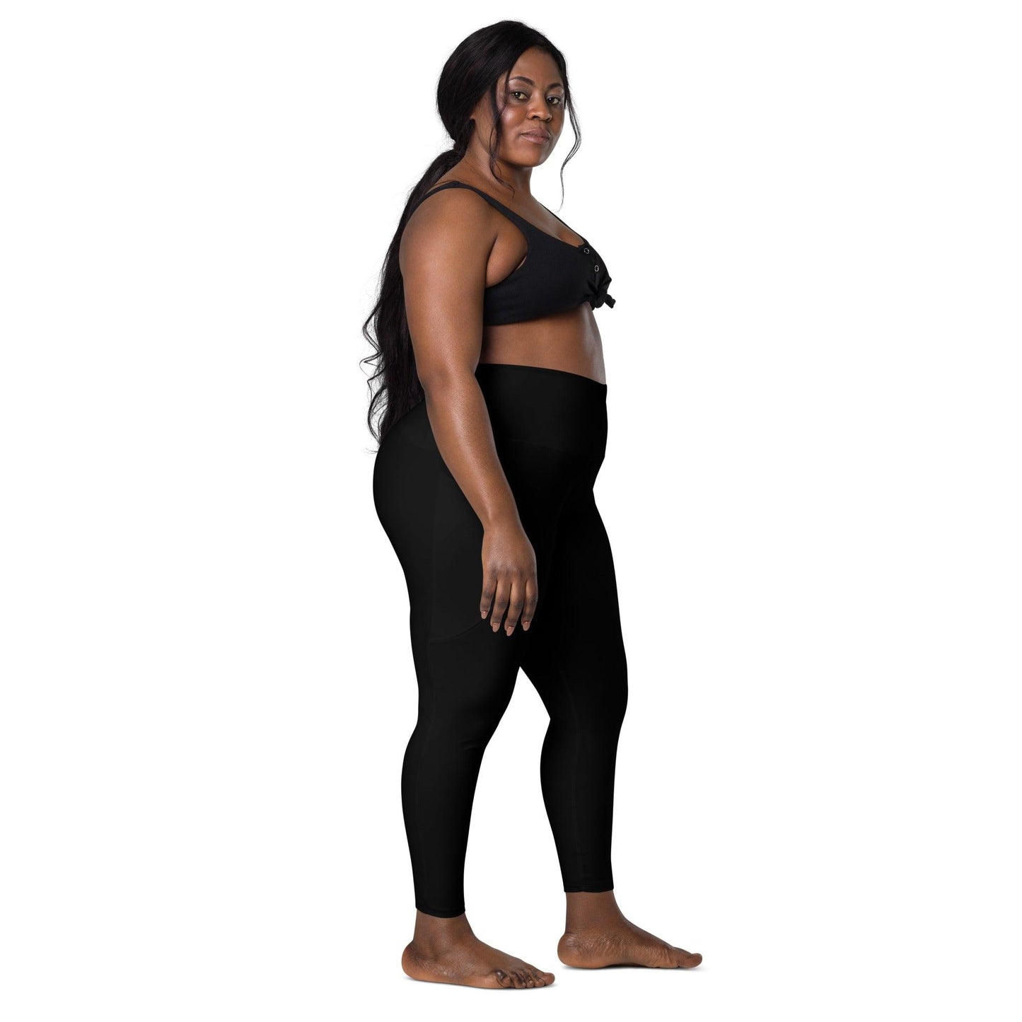 BLACK - Leggings With Pockets | SHALMIAK