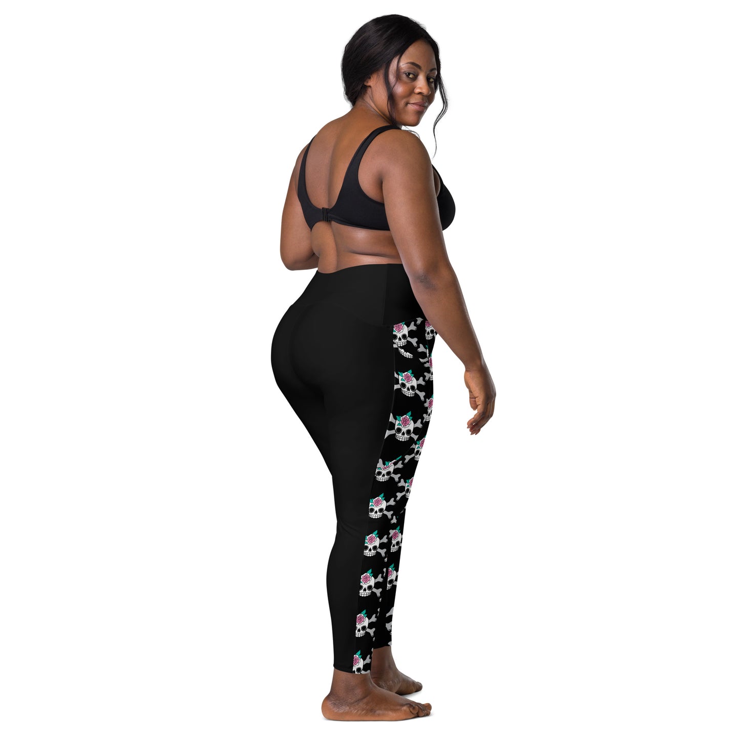 SKULLROSE black - Leggings With Pockets