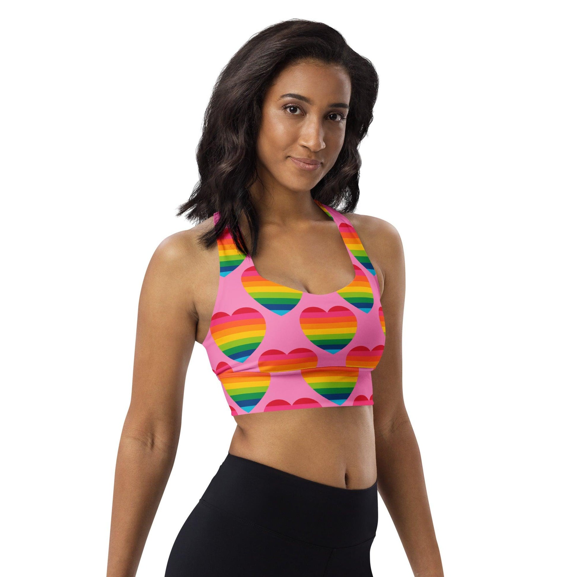 Sports Bra - ELLIE LOVE rainbow pink | SHALMIAK