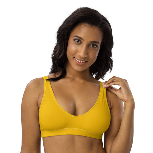 Bikini top - YELLOW - Single color 3XL