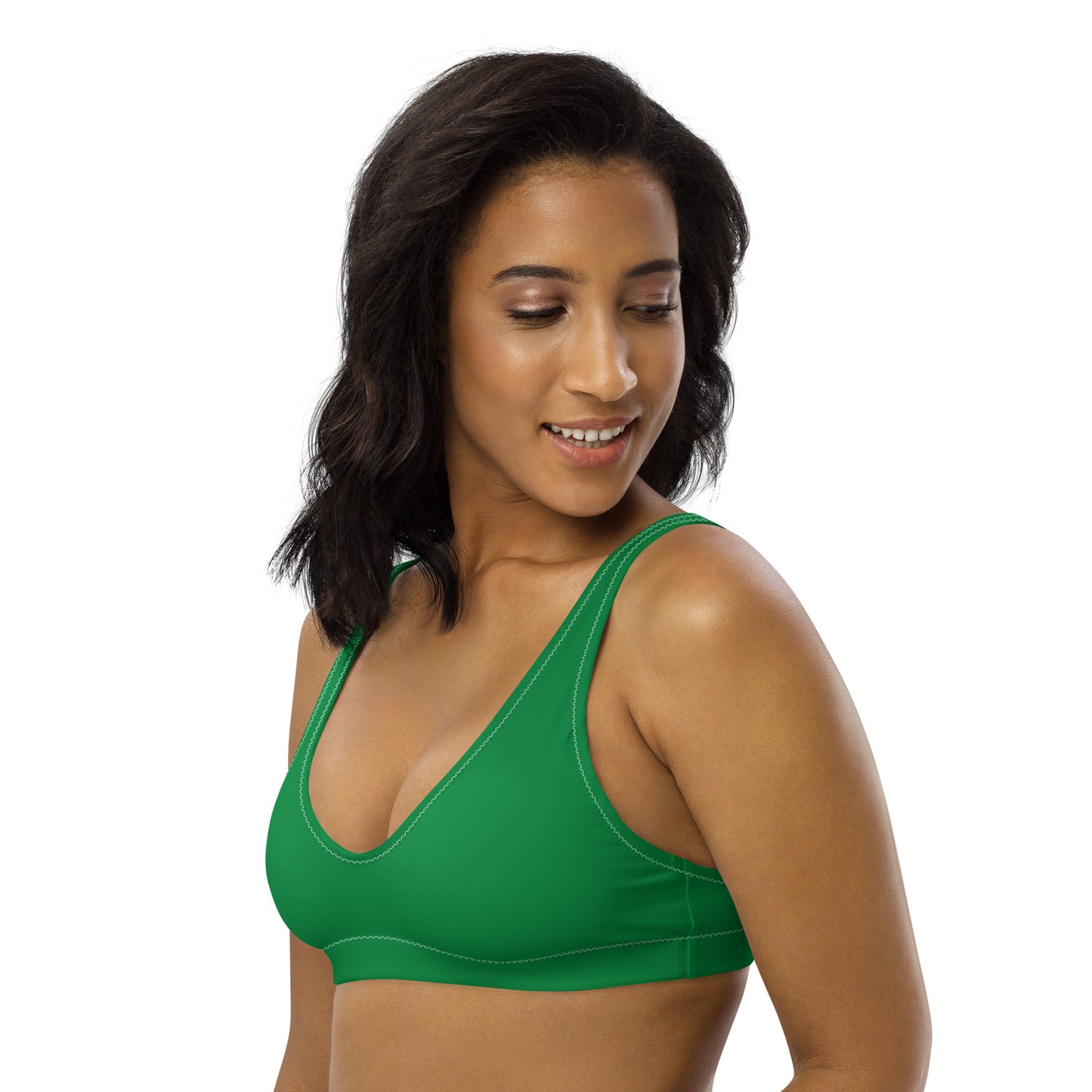 Bikini top - GREEN - Single color