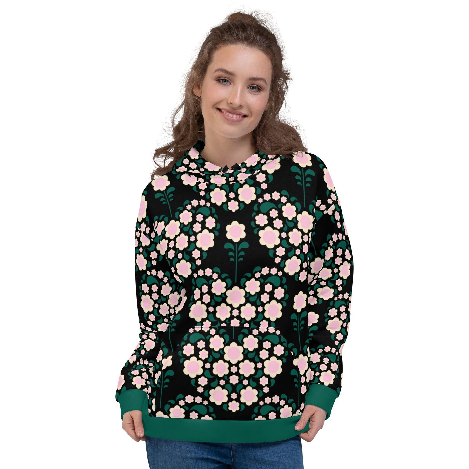 HEARTBEAT pink black - Hoodie